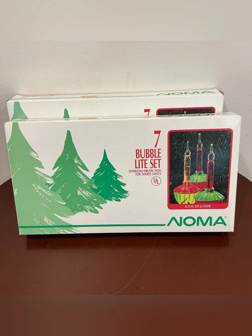 Vintage NOMA Christmas Bubble Lights 1989 replacement bulbs - 2 sets of 7 lights